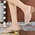 abordables Women&#039;s Slippers &amp; Flip-Flops-Mules Elegantes y Sexys para Mujeres en Malla Negra Dorada Talla Grande