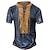 preiswerte Short Sleeve-Herren T Shirt Henley Shirt Ständer Graphic Farbblock Bekleidung 3D-Druck Täglich Sport mit Schnürung Bedruckt Kurzarm Modisch Designer Vintage