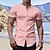 abordables Short Sleeve-Hombre Camiseta Camiseta superior Escote en Pico Plano Calle Vacaciones Mangas cortas Ropa Moda Design Básico