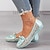 abordables Shoes-Faux Leather Floral Loafers pour Femmes Elégantes