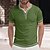 preiswerte Short Sleeve-Herren T Shirt Henley Shirt T-Shirt Henley Glatt Strasse Urlaub Kurze Ärmel Bekleidung Modisch Designer Basic