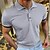 baratos Polos-Homens Pólo Esportivo Camiseta Polo Lapela Casual Feriado Moda Básico Manga Curta Botão Poá Normal Verão Vinho Branco Azul Marinha Laranja Cinzento Pólo Esportivo