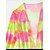 abordables Cover-Ups-Mujer Bañadores Bikini Tapadera Normal Traje de baño Tie-dye 3 Piezas Estampado Rosa Trajes de baño Ropa de playa Verano Deportes