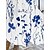 abordables Robes Midi-Femme Robe casual Robe Trapèze Imprimer Col V Robe longue maxi du quotidien Rendez-vous Sans Manches Eté Printemps