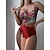 abordables Bikini-Femme Maillots de Bain Bikinis Normal Maillot de bain Floral 2 Pièces Imprimé Jaune Rouge Bleu Maillots de bain Tenues de plage Eté Sportif