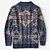 cheap Cardigan Sweaters-Men&#039;s Daily Wear Jacquard Lapel Cardigan Sweater
