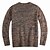 billige Cardigan Sweaters-Mand Cardigan Cardigan Sweater Sweater jakke Tyk Strikke Normal V-hals Ensfarvet / almindelig farve Dagligdagstøj Tøj Efterår vinter Brun M L XL