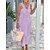 preiswerte Midikleider-Damen Übergröße Hausanzug Nachthemd Kleid Modisch Basic Komfort Einfarbig Baumwolle Heim Strasse Täglich V-Wire Ausschnitt Atmungsaktiv Ärmellos Sommer Frühling Weiß Gelb