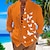 cheap Long Sleeves-Men&#039;s Butterfly Print Linen Shirt