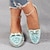 abordables Shoes-Faux Leather Floral Loafers pour Femmes Elégantes