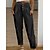 abordables Pants-Femme Pantalon en lin Mélange de Coton Plein Noir Blanche Mode Taille haute Cheville Plein Air Vacances