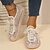 abordables Linen Shop-Elegantes Zapatos Planos de Encaje para Mujer