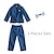 cheap Shirts-Kids Boys Suit &amp; Blazer Formal Set Long Sleeve 3 Pieces Blue Bow Solid Color Party Cotton Regular Cool Gentle 3-13 Years / Spring / Fall