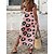 preiswerte T shirt Dresses-Damen Casual kleid Tank-Top Kleid Sommerkleid kleid lang Modisch Strassenmode Leopard Rückenfrei Gespleisst Täglich Festtage Urlaub Rundhalsausschnitt Ärmellos Kleid Regular Fit Rosa Braun Sommer