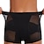 abordables Sexy Lingerie-Mujer Pantalones cortos con glúteos Fajas Malla Corto Negro