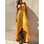 preiswerte Maxi-Kleider-Damen Casual kleid Schaukelkleid A Linie Kleid kleid lang Modisch Strassenmode Geometrisch Rückenfrei High-Low-Kleid Täglich Festtage Urlaub Neckholder Ärmellos Kleid Regular Fit Gelb Rote Himmelblau