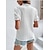 baratos Tops &amp; Blouses-Mulheres Camisa Social Blusa Tecido Preto Branco Vermelho Manga Curta Casual Básico Decote V Normal