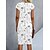 cheap Casual Dresses-Women&#039;s Floral Twist Midi Sheath Dress