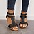 preiswerte Sandals-Elegante Damensandalen Minimalistisch Kunstleder Freizeit Keilabsatz
