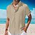 cheap Short Sleeves-Men&#039;s Casual Summer Guayabera Linen Shirt
