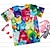 abordables camisetas 3d de niña-Niños Chica Camiseta Graphic Exterior Impresión 3D Manga Corta Cuello redondo Activo 7-13 años Verano Verde Trébol