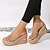 billige All Sale-Women&#039;s Wedge Sandals Rhinestone Heel PVC Loafer