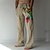 abordables Pants-Homme Pantalon pantalon été Pantalon de plage Cordon Taille elastique Impression 3D Oiseau Imprimés Photos Confort Casual du quotidien Vacances Vêtement de rue Hawaïen Bleu Marron