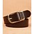 economico Men&#039;s Belts-Per uomo Cintura di pelle Cintura a cricchetto Cintura casual Cintura di jeans classica Nero Marrone Cuoio Moda Informale Signore Liscio Da tutti i giorni Per uscire Fine settimana