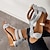 abordables Sandals-Elegantes Sandalias de Cuña en Talla Grande para Mujer