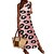 preiswerte T shirt Dresses-Damen Casual kleid Tank-Top Kleid Sommerkleid kleid lang Modisch Strassenmode Leopard Rückenfrei Gespleisst Täglich Festtage Urlaub Rundhalsausschnitt Ärmellos Kleid Regular Fit Rosa Braun Sommer