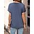 economico T-shirts-Per donna maglietta Nero Rosa Blu Pulsante Liscio Giornaliero Fine settimana Manica corta Rotonda Essenziale Standard S