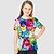 cheap Girls&#039; 3D T-shirts-Girls&#039; 3D Print Graphic T Shirt Green Active Summer