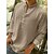 cheap Long Sleeves-Men&#039;s Casual Summer Linen Shirt Long Sleeve