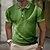 baratos 3D Polos-Homens Camiseta Polo Camisa Polo Waffle pólo de lapela Polos de botões Camisa de golfe Gradiente Estampas Abstratas Geometria Aberto para a Lateral Verde Azulado Azul Fúcsia Verde Cinzento Ao ar