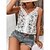 cheap Tank Tops-Women&#039;s Lace Shirt Tank Top Floral Casual Holiday Sleeveless White Print Lace Trims Sleeveless Basic V Neck Regular Fit