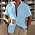 preiswerte Short Sleeves-Herren Hemd leinenhemd Knopfhemd Lässiges Hemd Sommerhemd Strandhemd Schwarz Weiß Blau Kurzarm Glatt Kargen Sommer Casual Täglich Bekleidung Vordertasche
