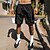 abordables Shorts-Homme Short athlétique Shorts décontractés Plein Poche à rabat Confort Respirable Extérieur du quotidien Sortie Mode Décontractées Noir Grise