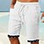 baratos Beach Shorts-Homens Calção Shorts de verão Shorts de praia Tecido Patchwork Com Cordão Cintura elástica Curto Conforto Respirável Casual Diário Feriado Moda Estilo Clássico Branco Azul