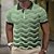 baratos Polos-Homens Camiseta Polo Polos de botões Camisa de golfe Estampas Abstratas Geometria Aberto para a Lateral Branco Amarelo Rosa Azul Verde Ao ar livre Rua Manga Curta Imprimir Roupa Esportes Moda Roupa