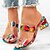 abordables Women&#039;s Slippers &amp; Flip-Flops-Elegantes Sandalias de Tacón Grueso y Zuecos para Mujer