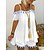 cheap Two Piece Sets-Women&#039;s 2 Pieces Loungewear Sets Fashion Casual Comfort Patchwork Linen Street Daily Date Straps Breathable Strap Top Short Sleeve Shorts Summer Spring White