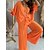 cheap Two Piece Sets-Women&#039;s Casual Loungewear Set V Neck T Shirt &amp; Wide Leg Pants