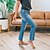 preiswerte Cotton &amp; Linen-Damen Jeans Hosen Hose Denim Blau Modisch Seitentaschen Casual In voller Länge Mikro-elastisch Glatt Komfort S M L XL 2XL