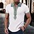 cheap Short Sleeves-Men&#039;s Casual Linen Shirt with Floral Print