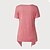 abordables T-shirts-Mujer Camiseta Floral Rosa Verde Trébol Estampado Manga Corta Festivos Fin de semana Básico Escote en U Ajuste regular