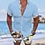 abordables Short Sleeves-Hombre Camisa Abotonar la camisa Camisa casual Camisa de verano Camisa de playa Blanco Azul Piscina Verde Trébol Bloque de color Manga Corta Verano Diseño Diario Vacaciones Ropa Bolsillo delantero