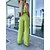 abordables Jumpsuits-Mujer Mono Color sólido Espalda al Aire Vacaciones Escote en Pico Calle Diario Tirantes Espagueti Ajuste regular Verde Trébol Gris S M L Verano