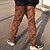 billige Cargo-bukser-Herre capri shorts Geometri Klap lomme Komfort Åndbart Bomuldsblanding udendørs Daglig I-byen-tøj Mode Afslappet Sort Brun