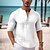 abordables Long Sleeves-Camisa de lino para hombre  ideal para primavera y verano  en colores blanco  rosa y azul