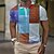 preiswerte 3D Polos-Herren Poloshirt Waffel-Poloshirt Revers-Polo Polos mit Knöpfen Golfhemd Plaid Grafik-Drucke Geometrie Umlegekragen Gelb Rote Blau Grün Outdoor Strasse Kurzarm Bedruckt Bekleidung Modisch Designer